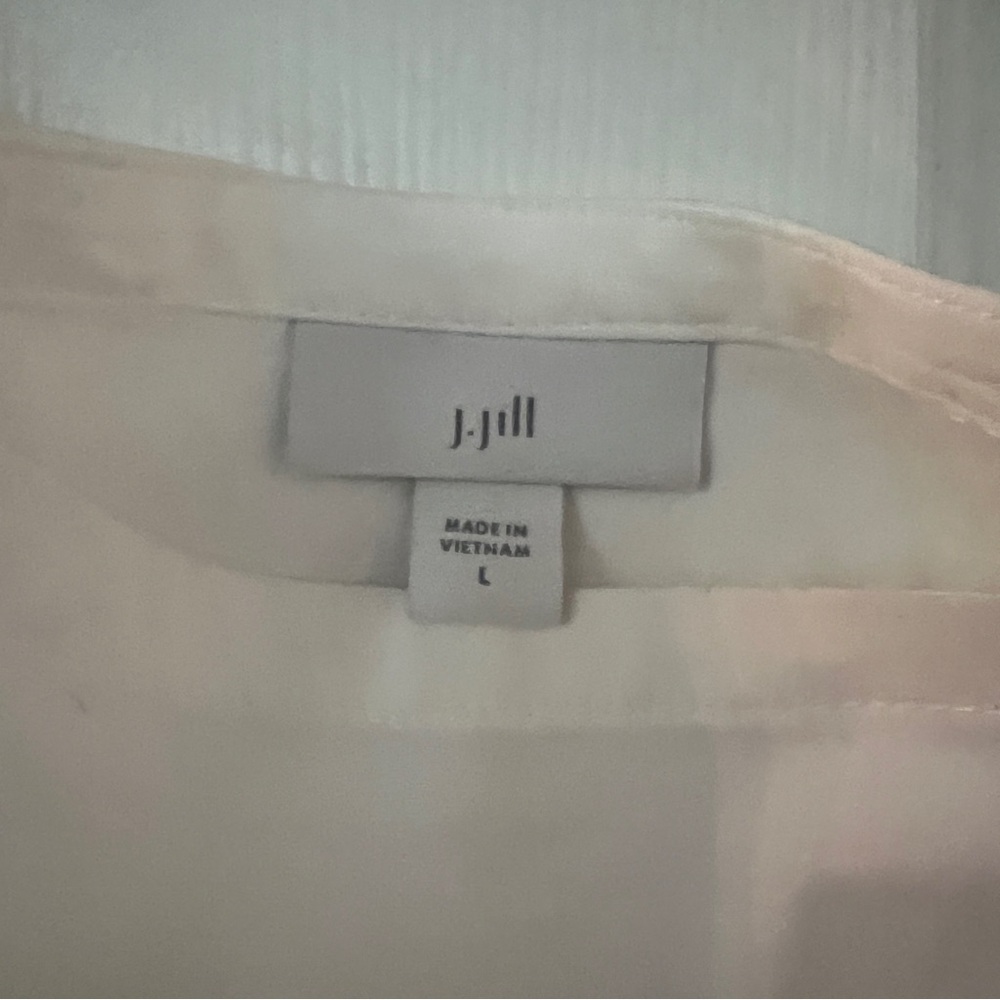 White Cold Shoulder Dress by JJill
